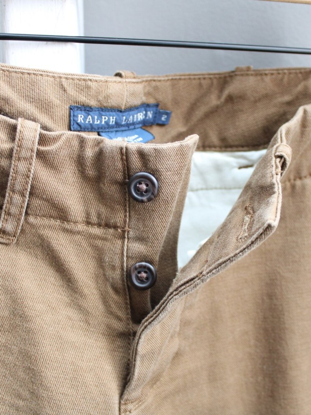 Ralph Lauren Women Blue Label Low-Rise Straight Leg Brown Trouser Pants sz 2 NWT - Picture 5 of 9